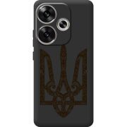 Черный чехол BoxFace Poco F6 Ukrainian Trident