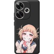 Черный чехол BoxFace Poco F6 Himiko Toga Smile