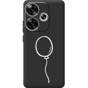 Черный чехол BoxFace Poco F6 Balloon