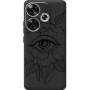 Черный чехол BoxFace Poco F6 Eye