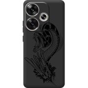 Черный чехол BoxFace Poco F6 Snake