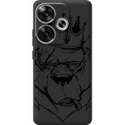 Черный чехол BoxFace Poco F6 Bear King