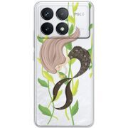 Прозрачный чехол BoxFace Poco F6 Pro Cute Mermaid