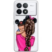 Прозрачный чехол BoxFace Poco F6 Pro Mouse Mommy