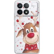 Прозрачный чехол BoxFace Poco F6 Pro Winter Deer