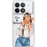 Прозрачный чехол BoxFace Poco F6 Pro Live The Moment
