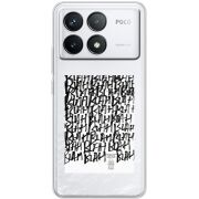 Прозрачный чехол BoxFace Poco F6 Pro Blah Blah