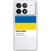 Прозрачный чехол BoxFace Poco F6 Pro Pantone вільний синій