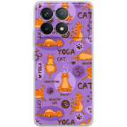 Чехол BoxFace Poco F6 Pro Yoga Cat