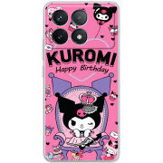 Чехол BoxFace Poco F6 Pro День народження Kuromi