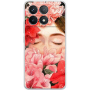 Чехол BoxFace Poco F6 Pro Girl in Flowers