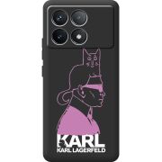 Черный чехол BoxFace Poco F6 Pro Pink Karl