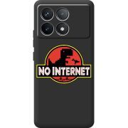 Черный чехол BoxFace Poco F6 Pro No Internet