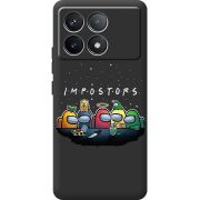 Черный чехол BoxFace Poco F6 Pro Among Us Impostors