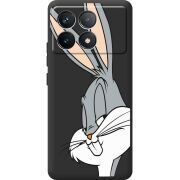 Черный чехол BoxFace Poco F6 Pro Lucky Rabbit