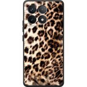 Черный чехол BoxFace Poco F6 Pro Леопардовий