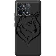 Черный чехол BoxFace Poco F6 Pro Wolf