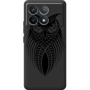 Черный чехол BoxFace Poco F6 Pro Owl