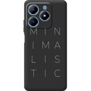 Черный чехол BoxFace Realme C63 4G Minimalistic