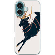 Чехол BoxFace Apple iPhone 16 Black Deer