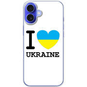 Чехол BoxFace Apple iPhone 16 Plus I love Ukraine