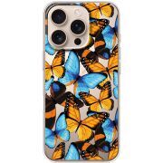 Прозрачный чехол BoxFace Apple iPhone 16 Pro Butterfly Morpho