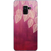 Чехол Uprint Samsung A530 Galaxy A8 2018 Gold Leaves