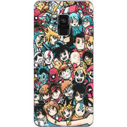 Чехол Uprint Samsung A730 Galaxy A8 Plus 2018 Anime Stickers