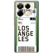 Прозрачный чехол BoxFace Infinix Note 40 Pro Ticket Los Angeles