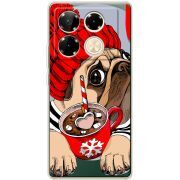 Прозрачный чехол BoxFace Infinix Note 40 Pro Winter Puggy