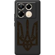 Черный чехол BoxFace Infinix Note 40 Pro Ukrainian Trident