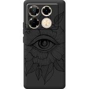 Черный чехол BoxFace Infinix Note 40 Pro Eye