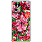 Чехол BoxFace OPPO Find X5 Pro Tropical Flowers