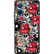 Черный чехол BoxFace OnePlus Nord CE 4 Lite 5G Rock Graffiti