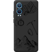 Черный чехол BoxFace OnePlus Nord CE 4 Lite 5G Mountains