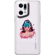 Прозрачный чехол BoxFace OPPO Find X5 Pro Selena Gomez