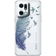 Прозрачный чехол BoxFace OPPO Find X5 Pro Feather