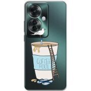 Прозрачный чехол BoxFace OPPO Reno 11 F Segull in Cofee Pool