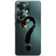 Прозрачный чехол BoxFace OPPO Reno 11 F Swan question