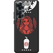 Черный чехол BoxFace OPPO Reno 11 F RedWhite Coffee