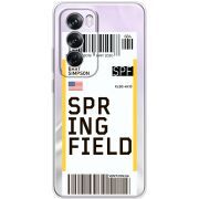 Прозрачный чехол BoxFace OPPO Reno 12 Pro Ticket Springfield