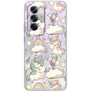 Прозрачный чехол BoxFace OPPO Reno 12 Pro Unicorns
