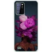 Чехол BoxFace Oukitel C25 Exquisite Purple Flowers