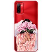 Прозрачный чехол BoxFace Ulefone Note 12P Девушка с Пионами