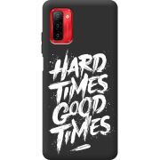 Черный чехол BoxFace Ulefone Note 12P Hard Times Good Times