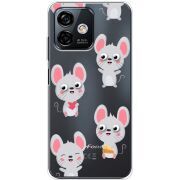 Прозрачный чехол BoxFace Ulefone Note 16 Pro с 3D-глазками Mouse