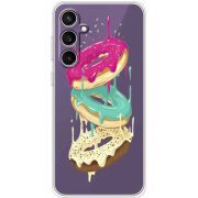Прозрачный чехол BoxFace Samsung Galaxy S24 FE (S721) Donuts