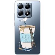 Прозрачный чехол BoxFace Xiaomi 14T Segull in Cofee Pool