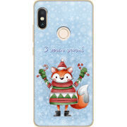 Чехол Uprint Xiaomi Redmi Note 5 / Note 5 Pro Fox З новим роком!