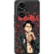 Черный чехол BoxFace Huawei Honor 200 Pro Атака Титанов Леви